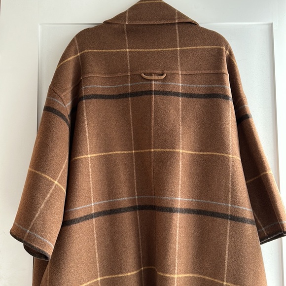 CLOSED Official Plaid Poncho-Style Coat NWT - Picture 7 of 8